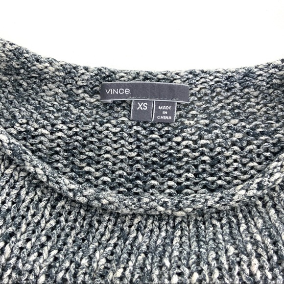 VINCE Heathered Long Sleeve Chunky Knit Sweater F4 - Picture 4 of 4